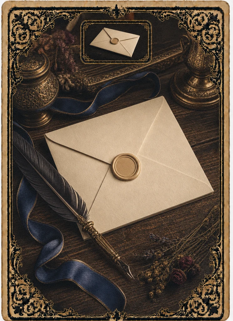 Letter Lenormand card illustration