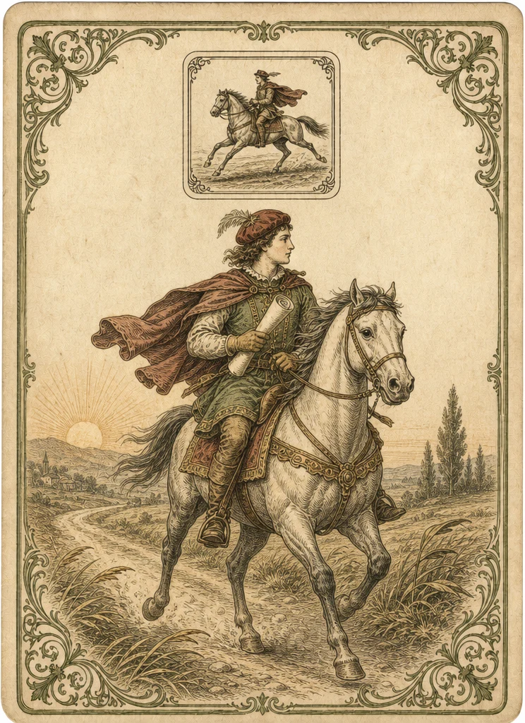Rider Lenormand card illustration