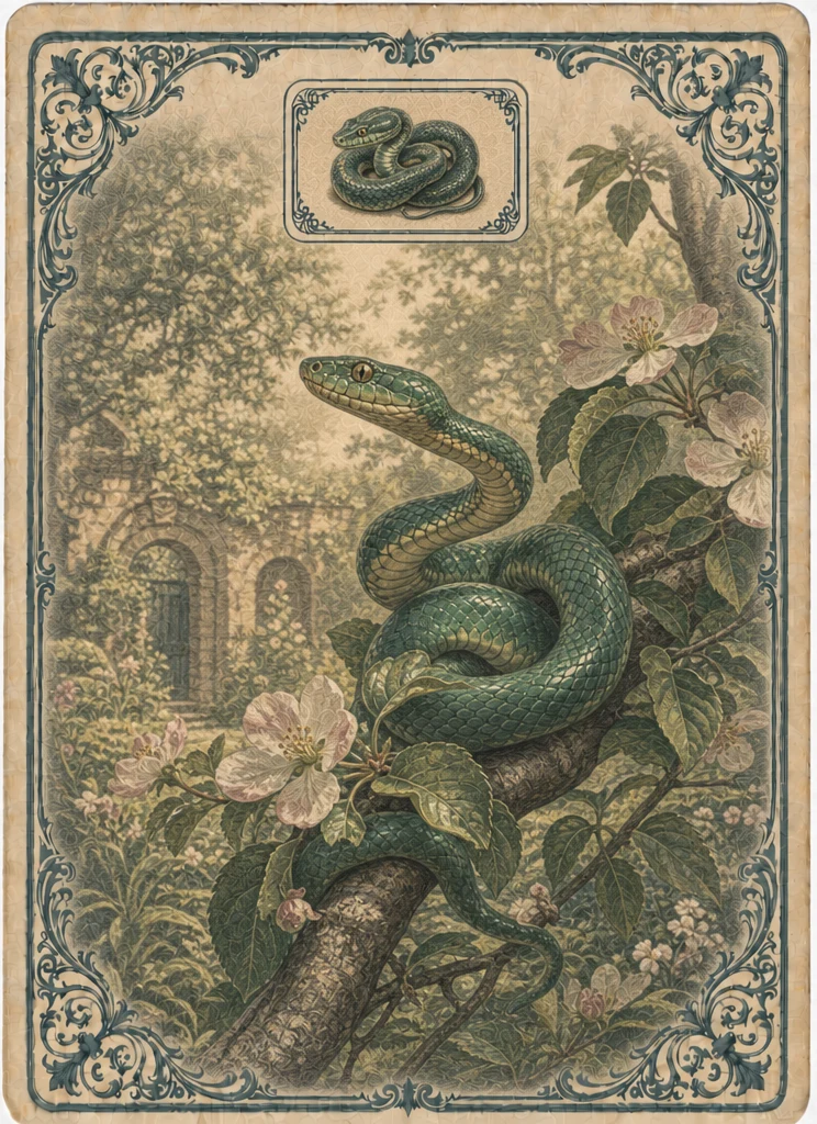 Snake Lenormand card