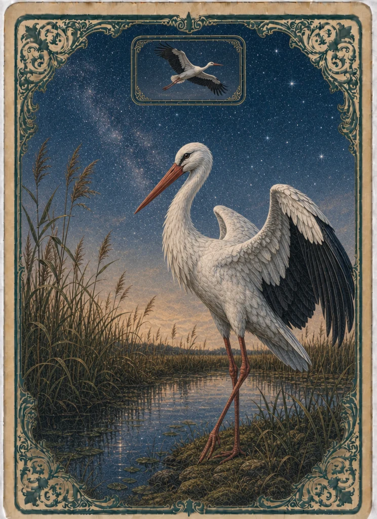 Stork Lenormand card